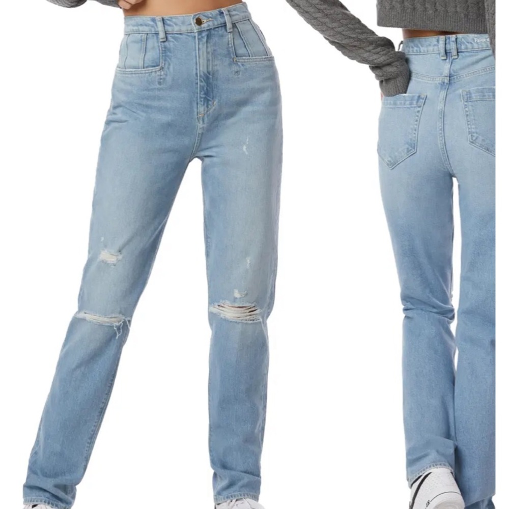 Favorite Daughter high waist straight leg jeans